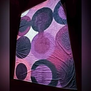 NEW PURPLE OPTIC C PLUSH BLANKET